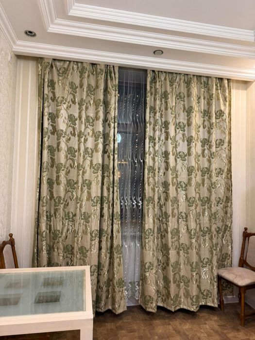 Тюль вместе с шторами