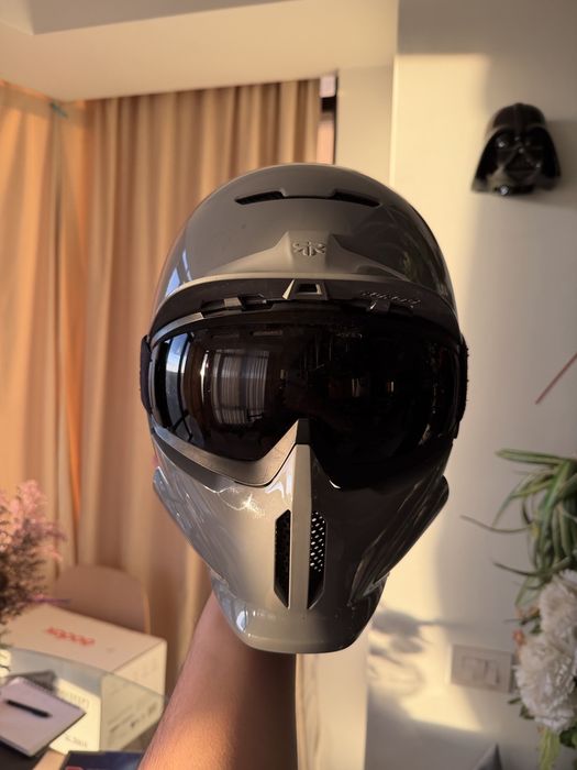 Casca Ruroc Fullface RG1 2022 Rheon NARDO GRAY + Ochelari Blackout