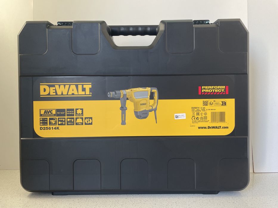 DeWALT D25614K-QS / Ciocan Rotopercutor (SDS-Max, 220V. / 1350 W. 10,5J.) + Valiza Transport, Original Nou !