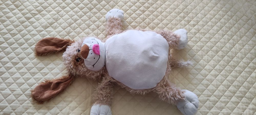 Pernă copii/ Jucărie plușată ce se 'trasformă' în Pernă/Cățel/Cușca