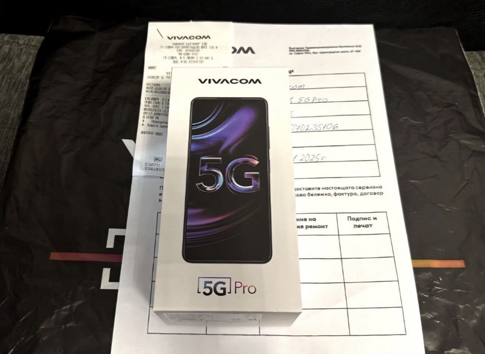 ЗАПЕЧАТАН 256GB Vivacom 5G Pro Гаранция Vivacom 2027 г. Black | Черен