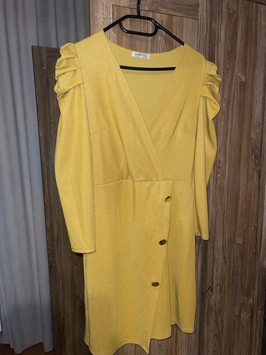 Rochiță scurtă galben muștar