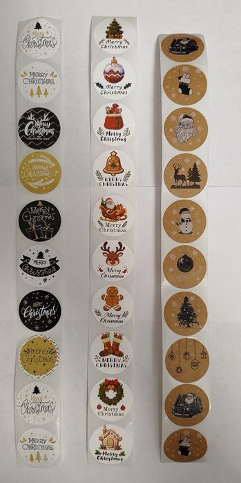 Стикери Thank You Коледни Сърце Животни