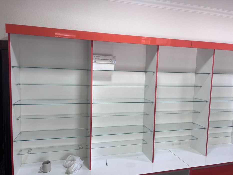 Аптека стеллажи. Аптека учун сотув полкалари. Материал акрил