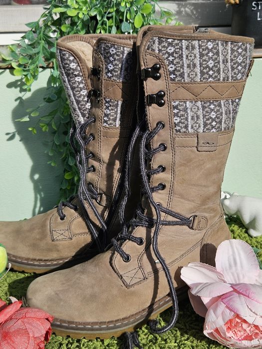 Landrover топли дълги ботуши от кожа