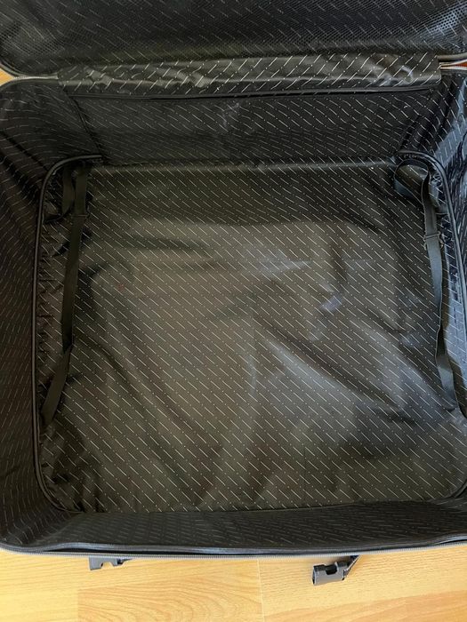 Чемодан, синий, тканевой