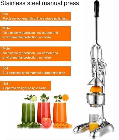 Storcător manual  de citrice din oțel inoxidabil