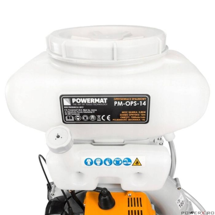 Atomizor pulverizator pe benzina, vermorel, capacitate 14 litri 3.8CP,