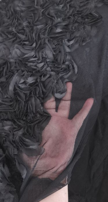 Ткань (сетка с цветами из ткани)