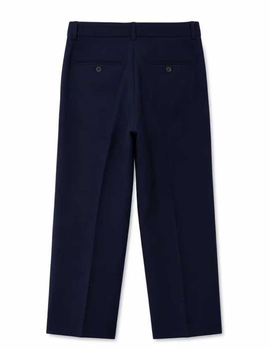 Новые женские офисные брюки UNIQLO L раз темно синие Бесплатная Достав