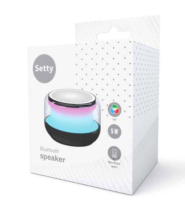 Boxa portabilă Bluetooth Setty GB-700, 5W, RGB