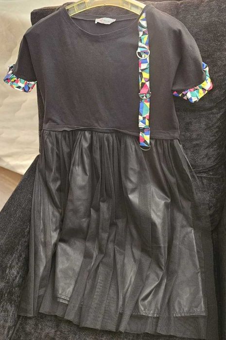 Черна РОКЛЯ  с тюл L/ XL