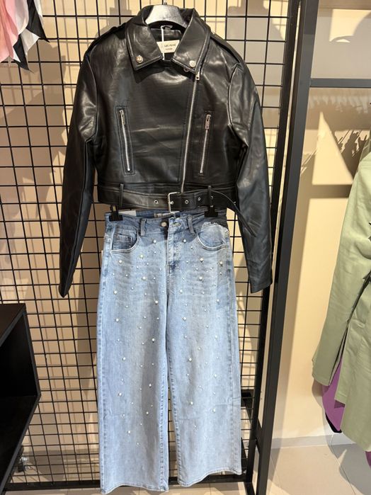 Кожено яке и дънки