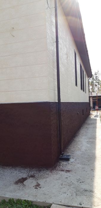 Фасадные работы Жидкий травертин