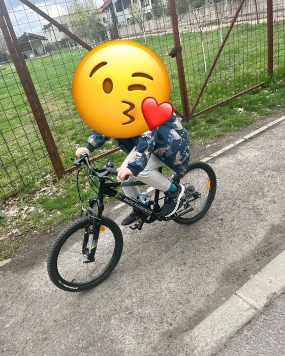 Bicicleta Rockrider 20’’ pentru copii (Decathlon)