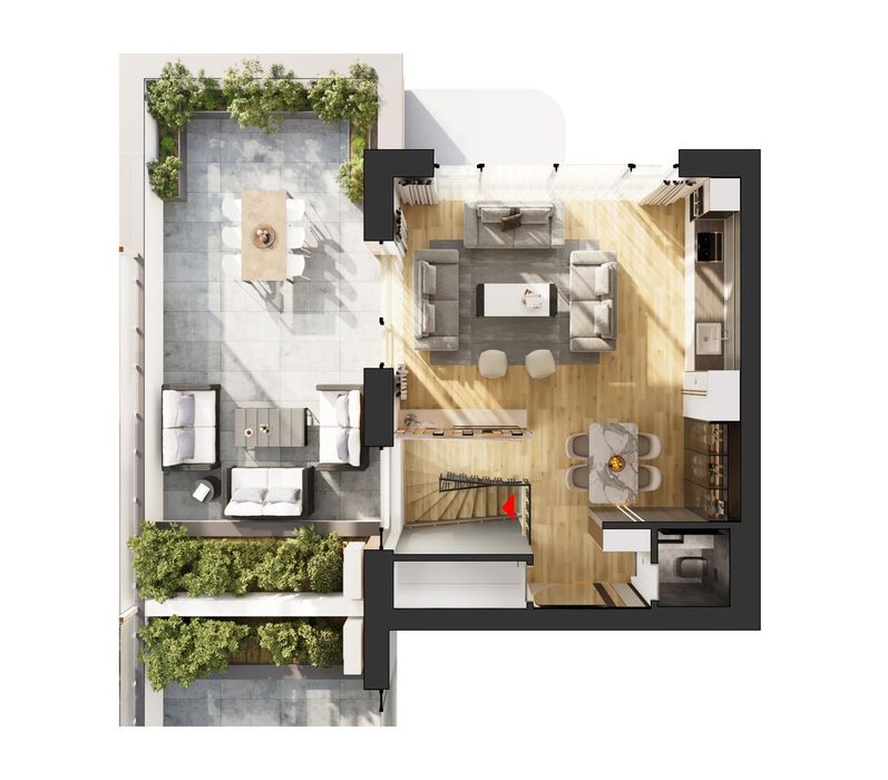 HILS Sunrise Duplex cu 3 camere tip 2