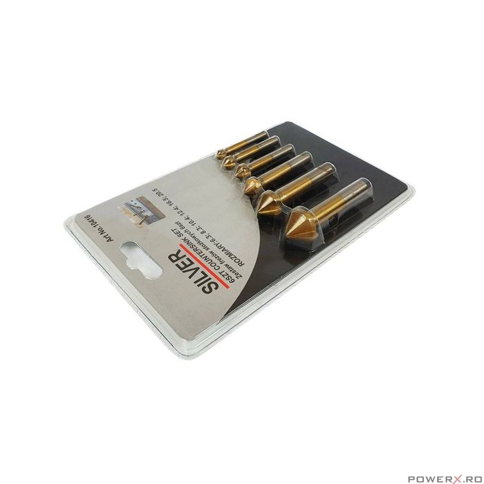 Set 6 freze conice cu tija ambore Silver