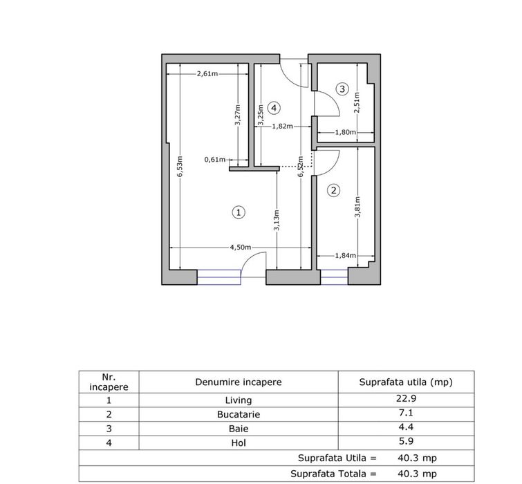 Apartament 2 camere în Sectorul 6, curte proprie(34 mp), complex rez.