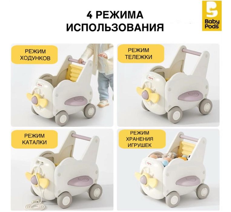 Продается ходунки каталка Babypods