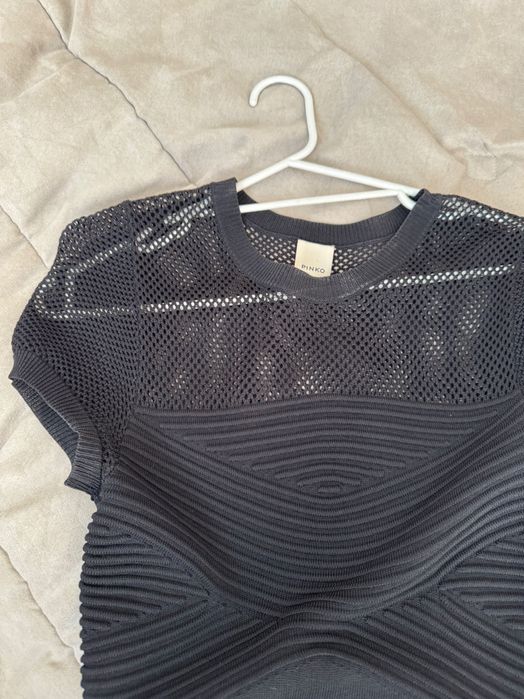 Pinko рокли, зелена и черна, плетиво. Черна рокля Karen Millen