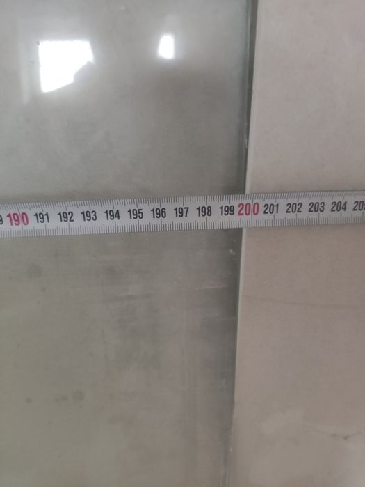 Perete dus  sticla 200x75x