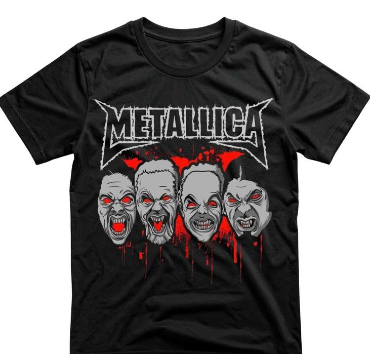 Тениски METALLICA 6 модела - мъжки дамски и детски тениски над 20 цвята XS-5XL