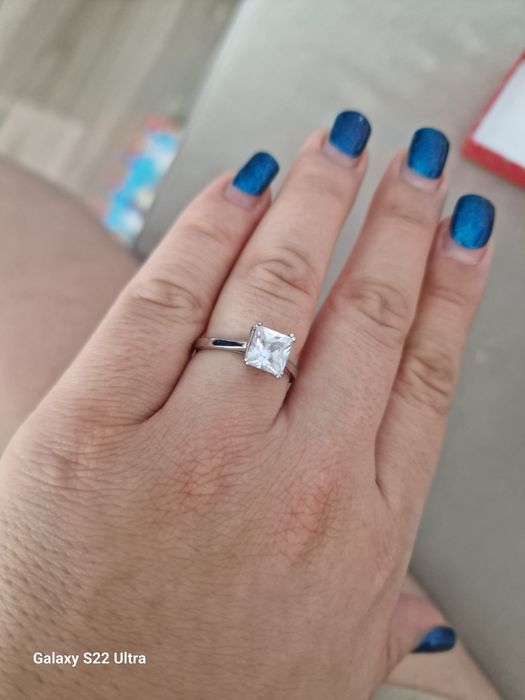 Inel de logodna din argint marime 58