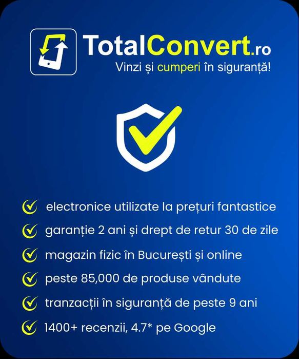 Apple iPhone 15 Plus 128Gb, Garantie 24 luni | TotalConvert.ro