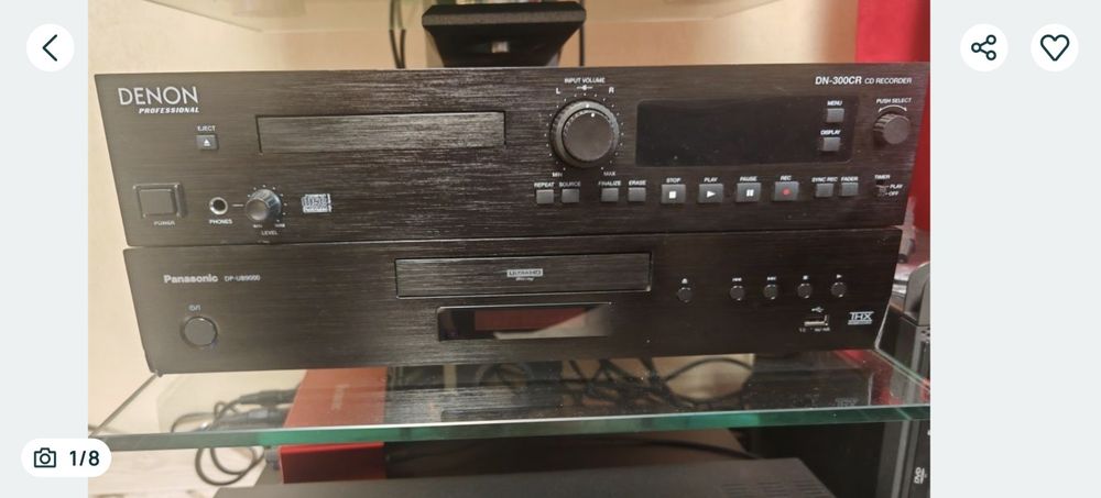 Panasonic db 9000 și Denon CR-300 recorder