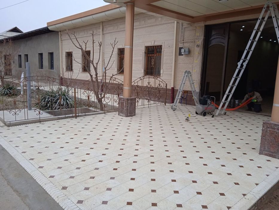 Брусчатка ( ишлаб чиқарамиз ва териб берамиз)