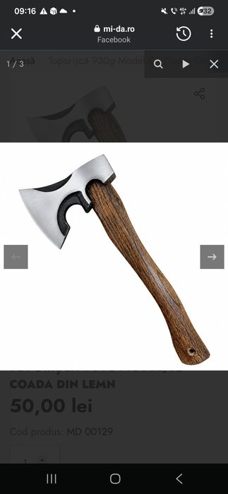 Topor de bucatarie sau uz casnic