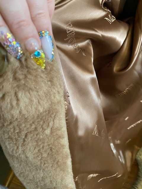 Палто камилска вълна+кашмир* teddy bear max mara Icon coat