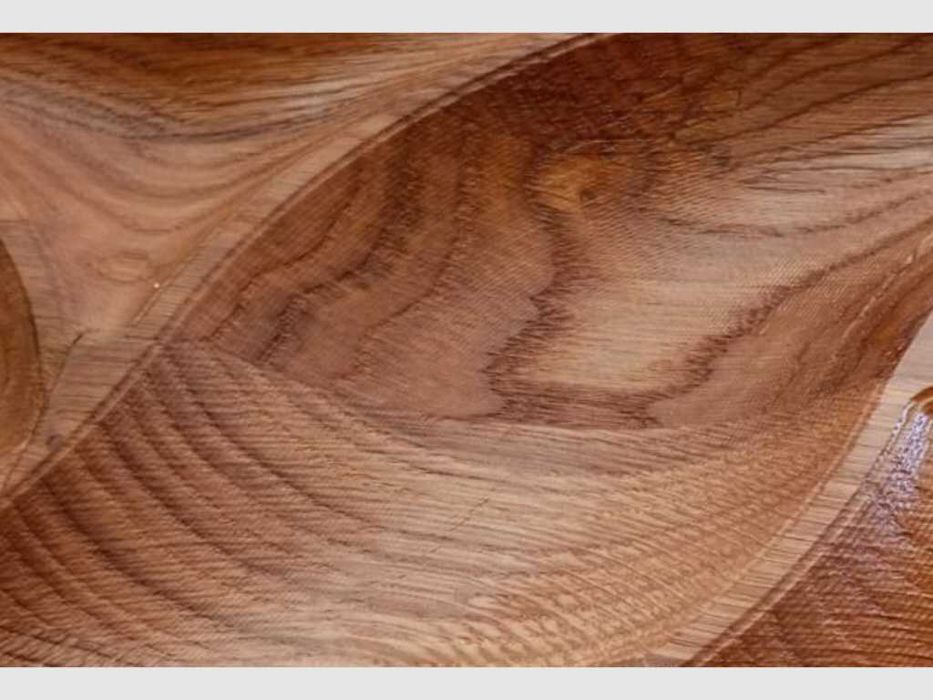 Кухненска 3Д дъска/плато за мезета и рязане от дърво. ”Вълни”.