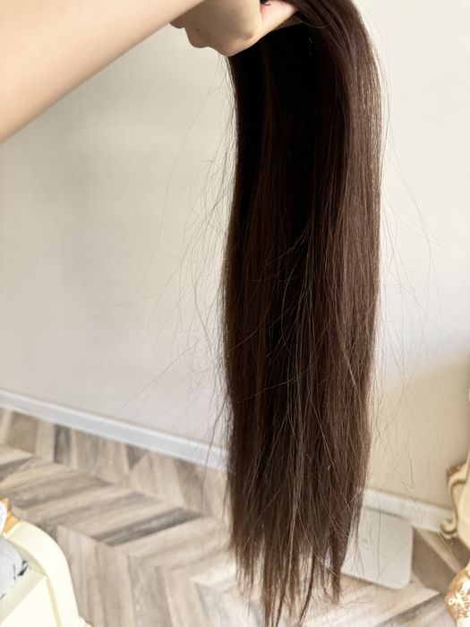 Продам волосы натуральные плотные детские 58 см