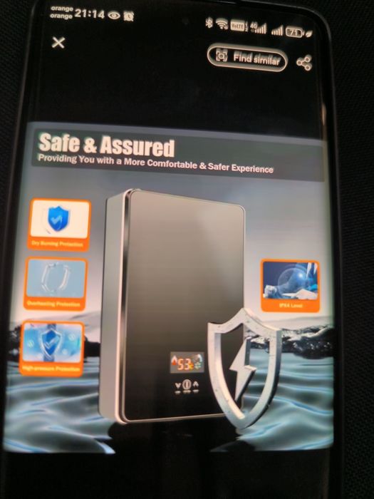 Boiler electric instant nou 230v