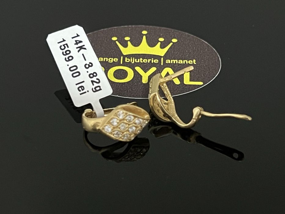 Bijuteria Royal CB : Cercei dama aur 14k 3,82 grame