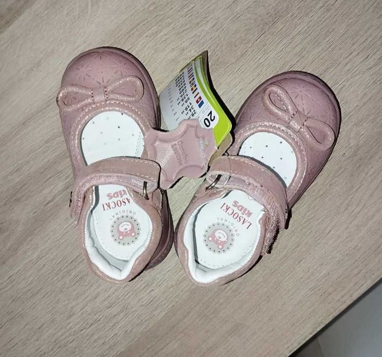 Бебешки обувки Lasocki Kids от естествена кожа за момиче, 20 номер