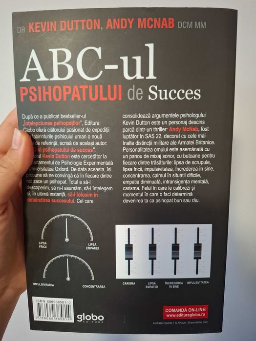 ABC-ul psihopatului de succes, de Kevin Dutton & Andy McNab, carte nouă