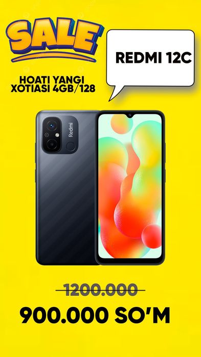 Redmi 12C      holati yangi