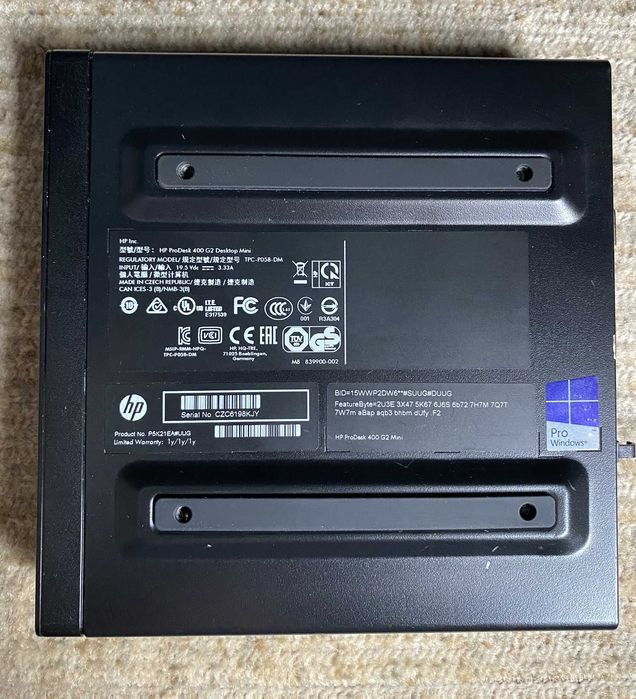 HP ProDesk 400 G2 Mini –i5-6500T #8GB DDR4# SSD M.2 256GB