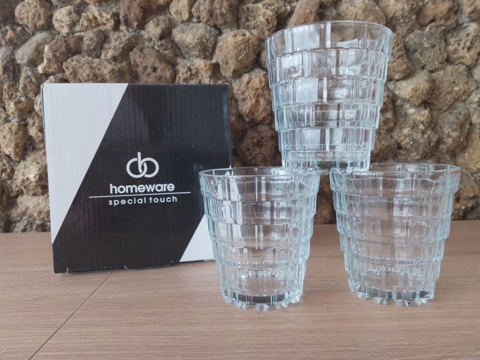 Нови комплекти чаши Homeware Qube Tumbler 280 мл.