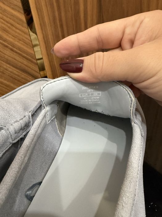 Лоферы Zara замшевые