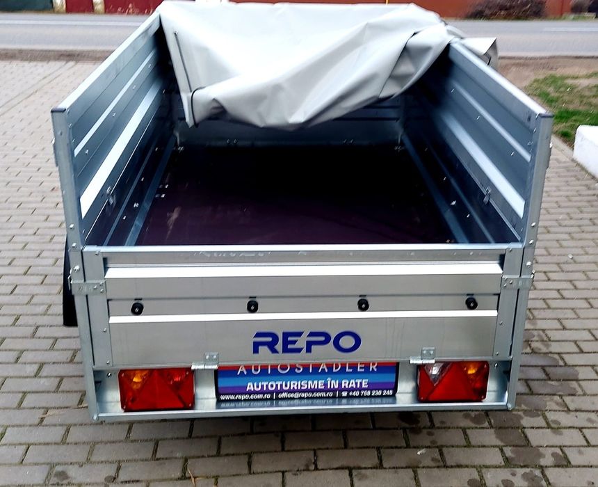 Remorca Repo RRS Obloane duble și prelată 750 kg