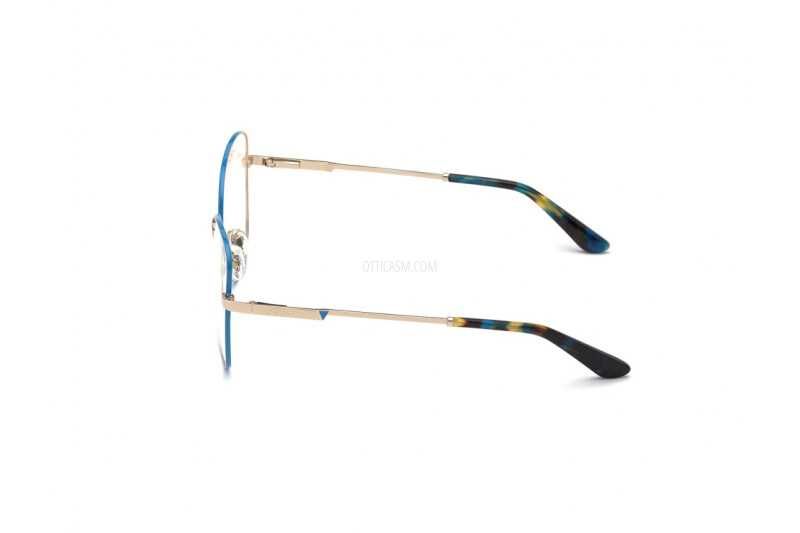 GUESS – Дамски метални рамки за очила "BLUE & GOLD" нови с кутия