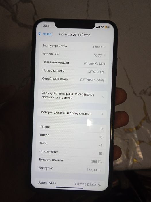 Iphone xs max 256g