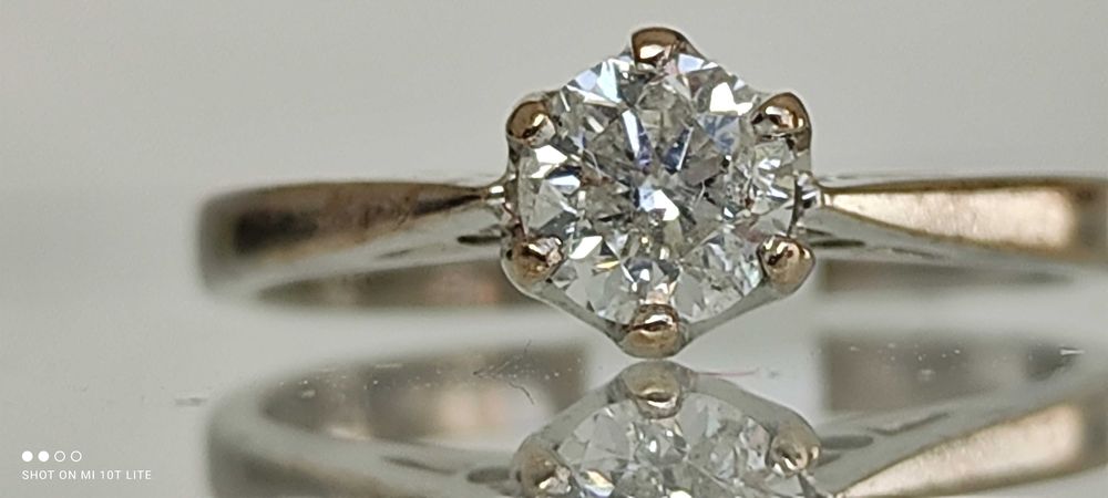 Inel aur 18k cu diamant 0.5ct