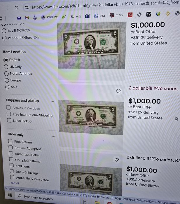 Bancnota 2 dolari Seria A ediția comemorativa 200 ani de la independen