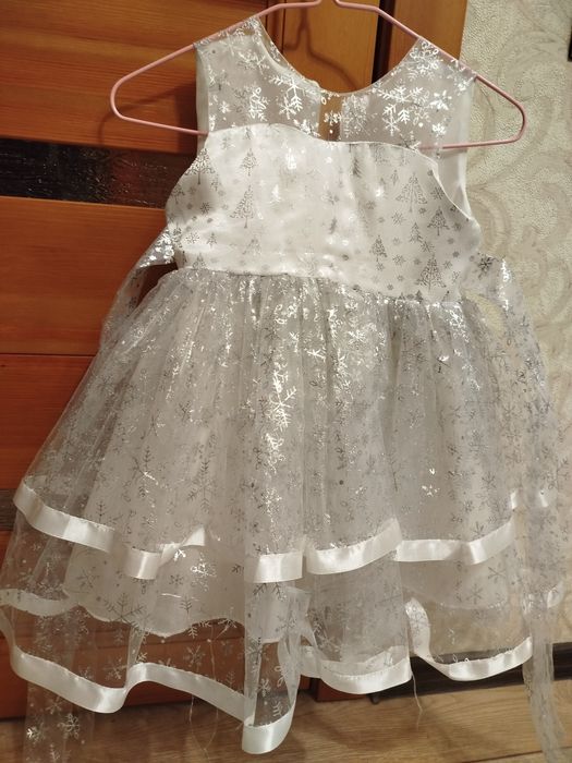 Платье  снежинки