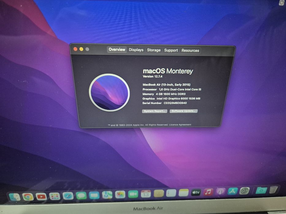 Laptop Apple Macbook Air 13" early 2015 - i5