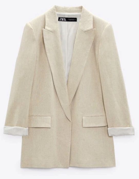 ZARA ленен блейзър